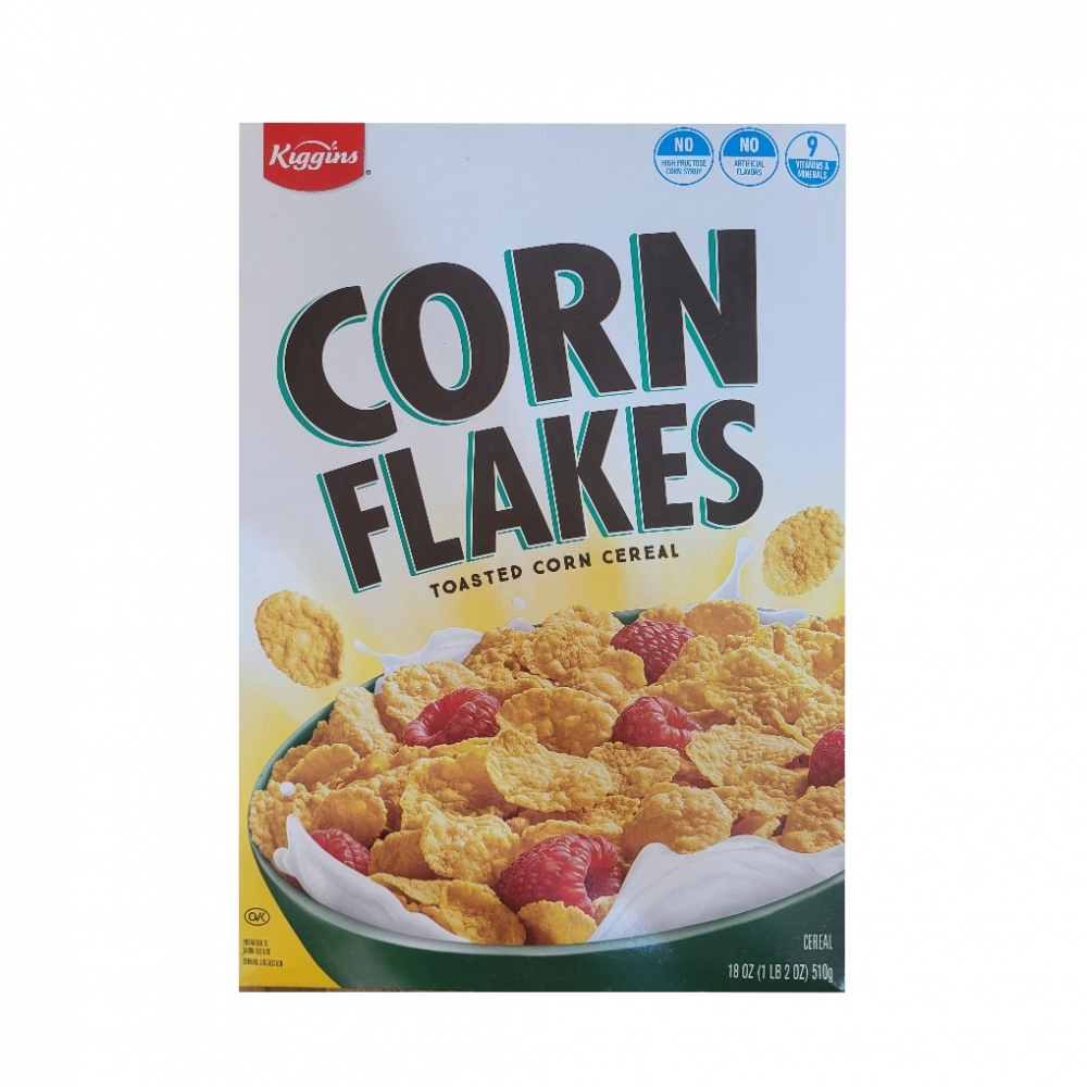 Cereal de maíz tostado Kiggins (510 g / 1.12 lb)