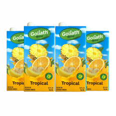 Jugo sabor tropical coctel Goliath (4 x 946 ml / 32 fl oz)