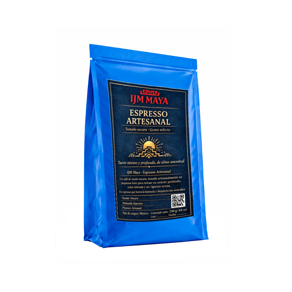 Café espresso artesanal tueste oscuro IJM Maya (250 g / 8.8 oz)