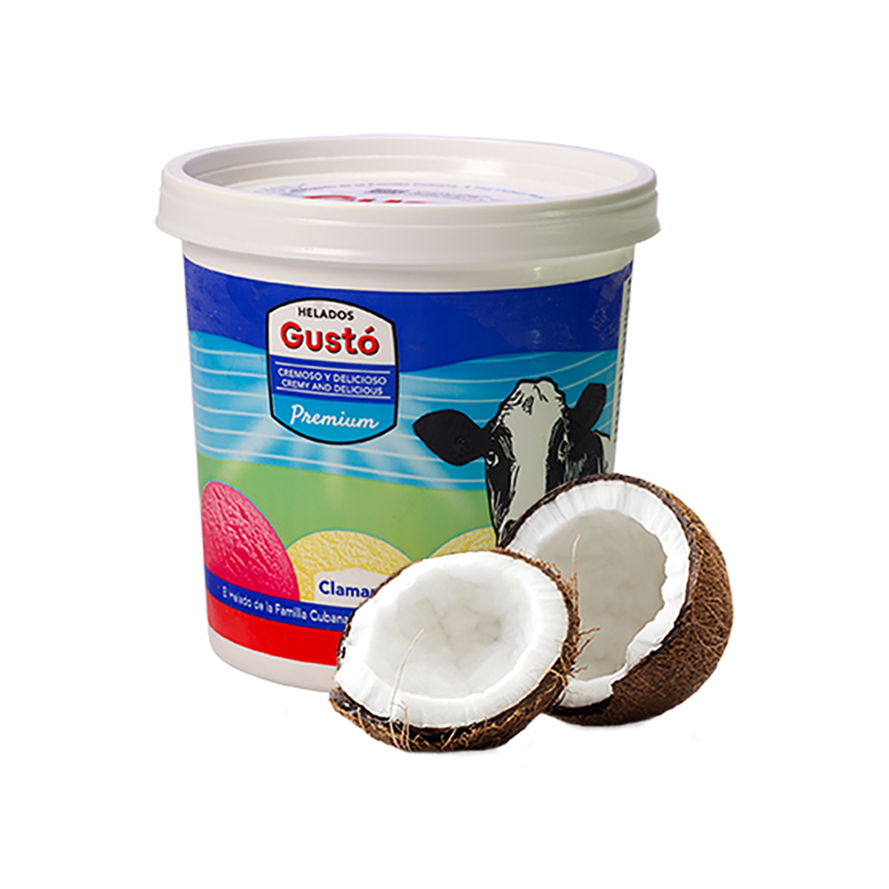 Helado Premium de coco Gustó (1 L)