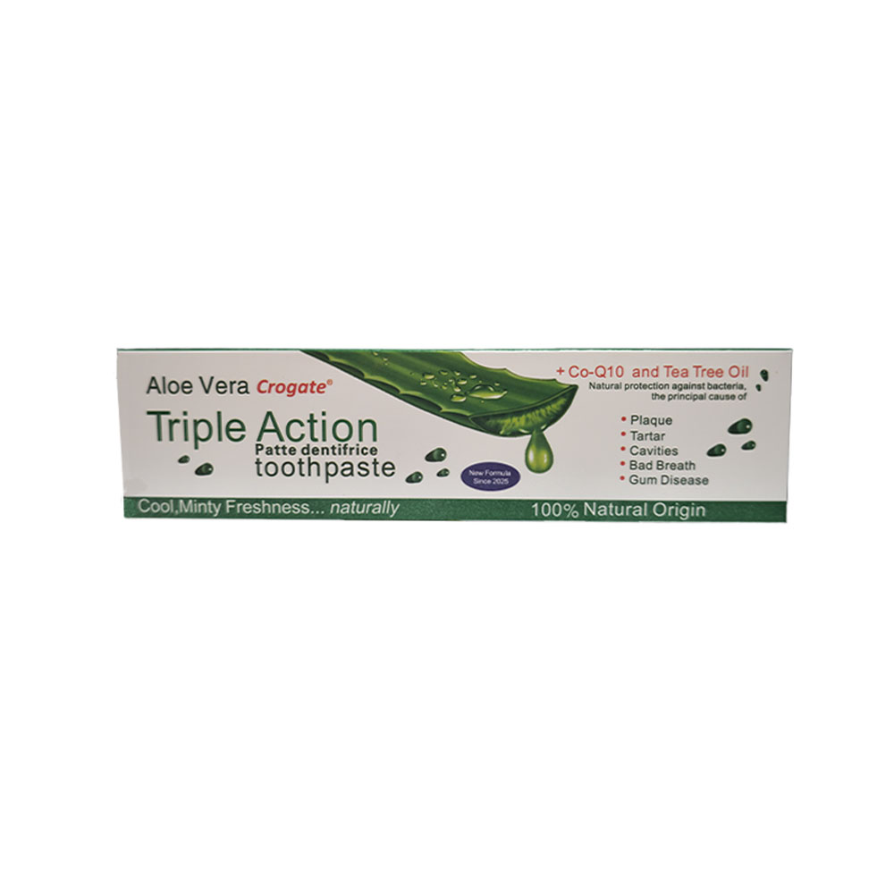 Pasta Dental Aloe Vera Crogate Triple Acción (100 g)