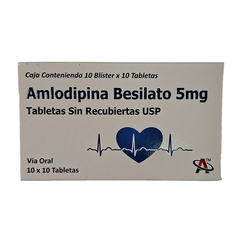 Besilato de amlodipino 5 mg (100 tableta)