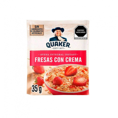 Avena integral sabor a fresa con crema Quaker (35 g / 1.23 oz)