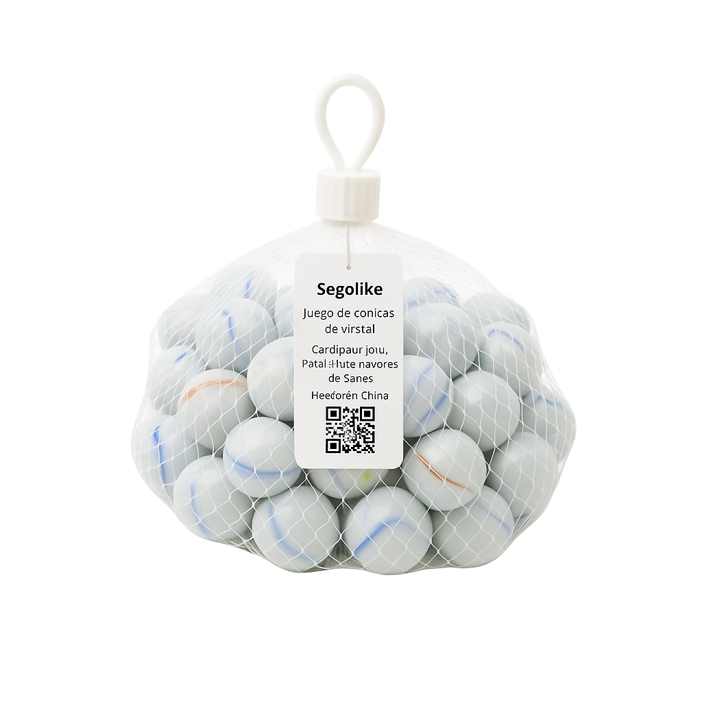 Juego de canicas de cristal color marmoleadas Segolike (50 U)