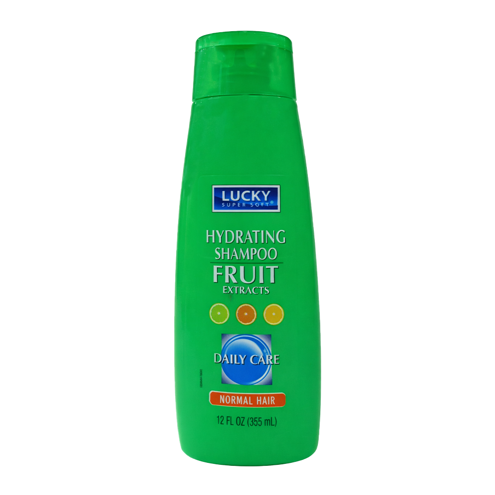 Champú hidratante con extracto de frutas Lucky (355 ml)