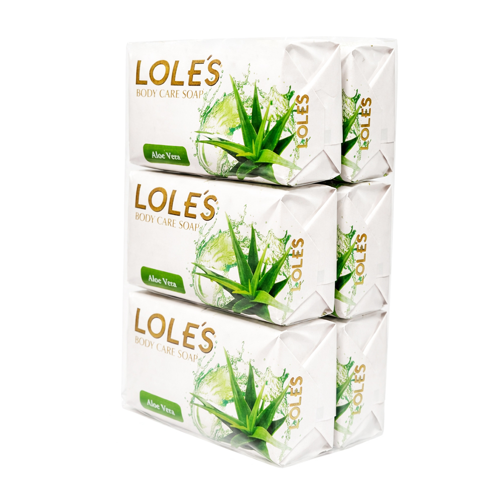 Jabón tocador de Aloe Vera Lole's (6 x 125 g)