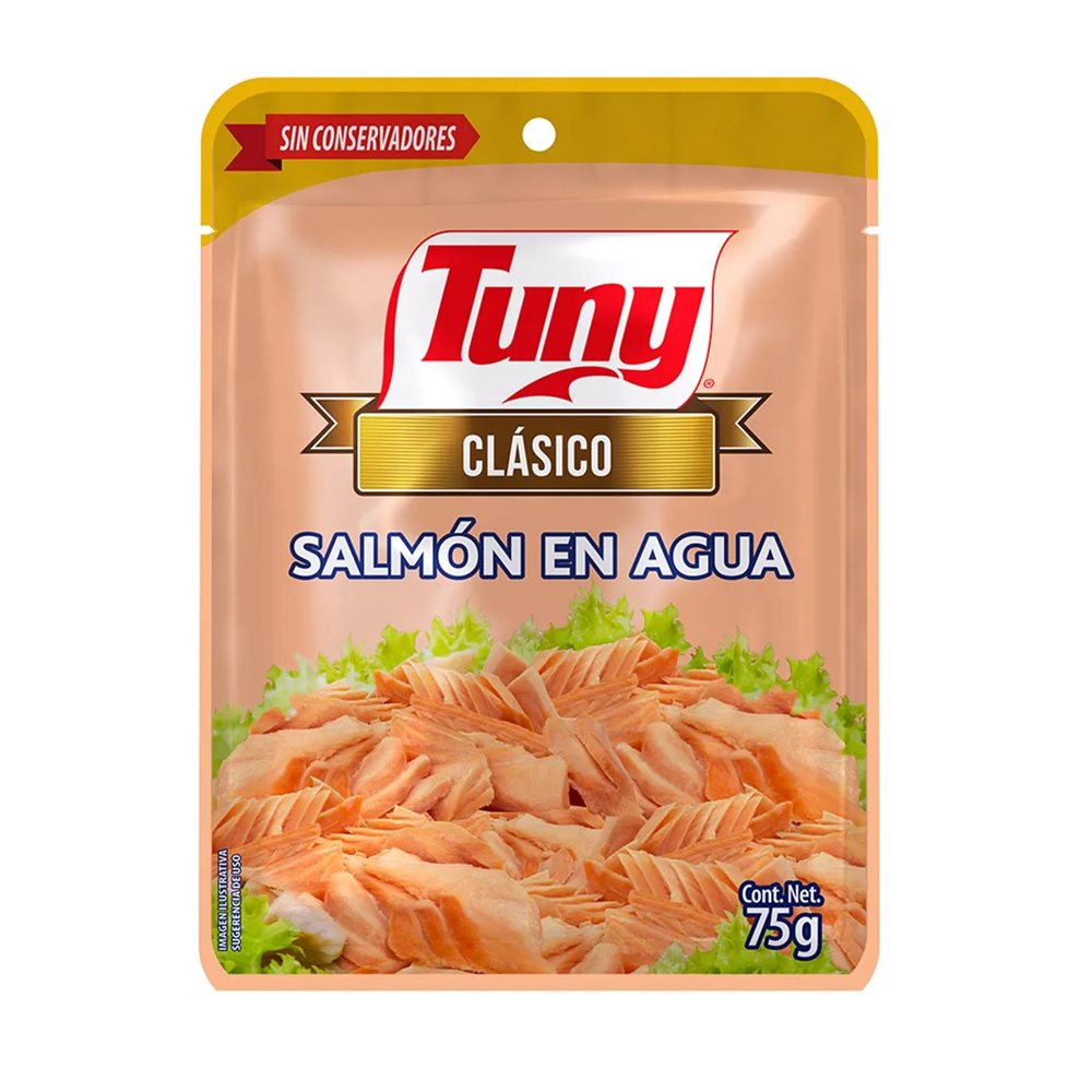 Salmón en agua clásico Tuny (75 g / 2.64 oz)