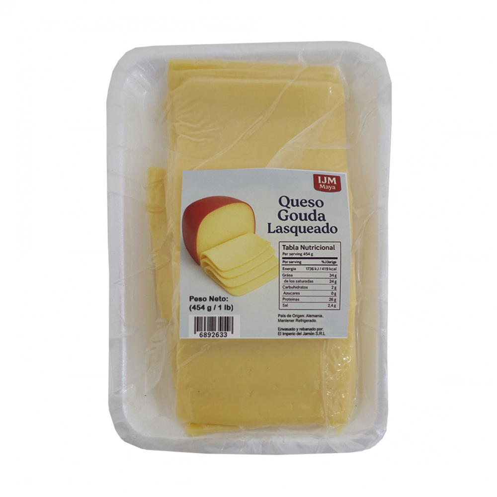 Queso gouda alemán lasqueado IJM Maya (454 g / 1 lb)