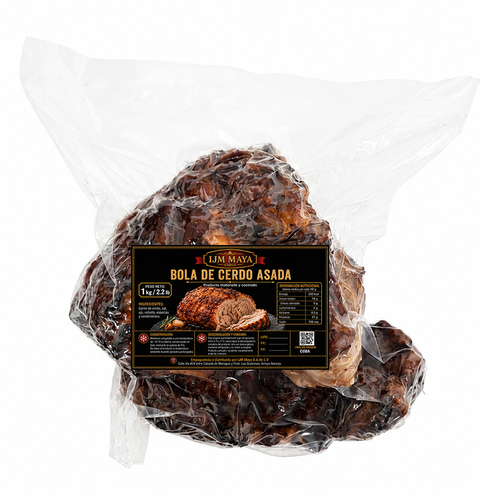 Bola de cerdo asada IJM Maya (1 kg / 2.2 lb)
