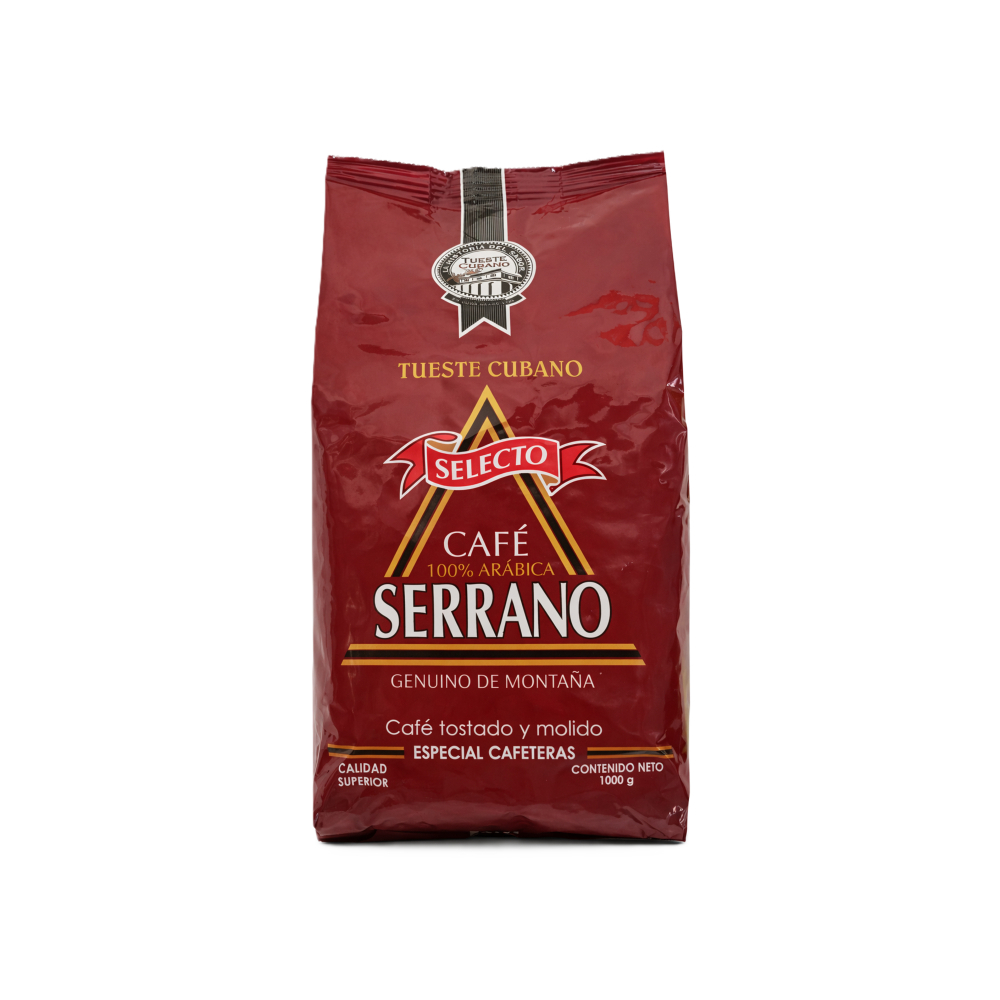Café tostado y molido Serrano (1 kg / 2.2 lb)