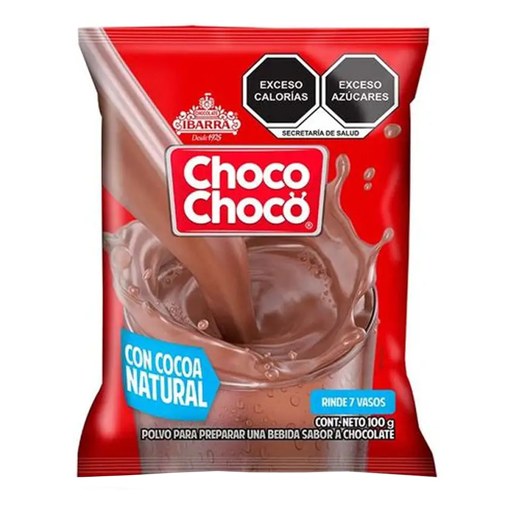 Polvo para preparar una bebida sabor a chocolate Choco Choco Ibarra (100 g / 3.52 oz)