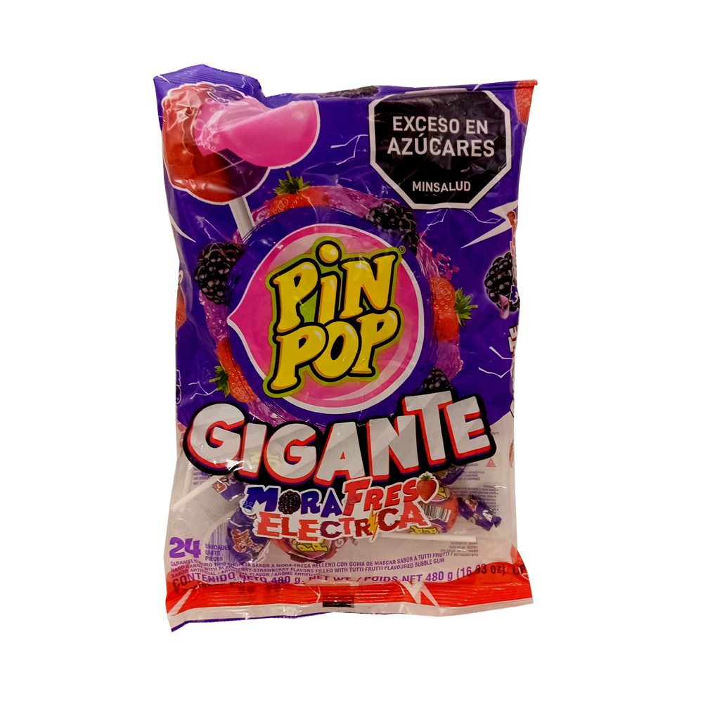 Chupa chupa gigante mora fresa (480 g / 1.05 lb)