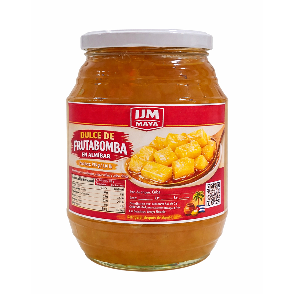 Dulce de frutabomba en almíbar IJM Maya (915 g / 2.01 lb)