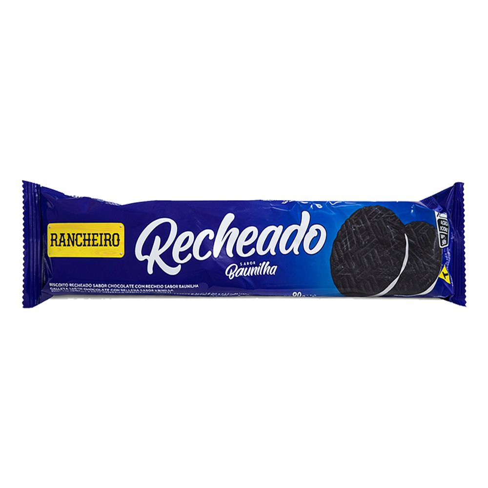 Galletas sabor chocolate y rellena sabor vainilla Rancheiro (90 g / 3.1 oz)
