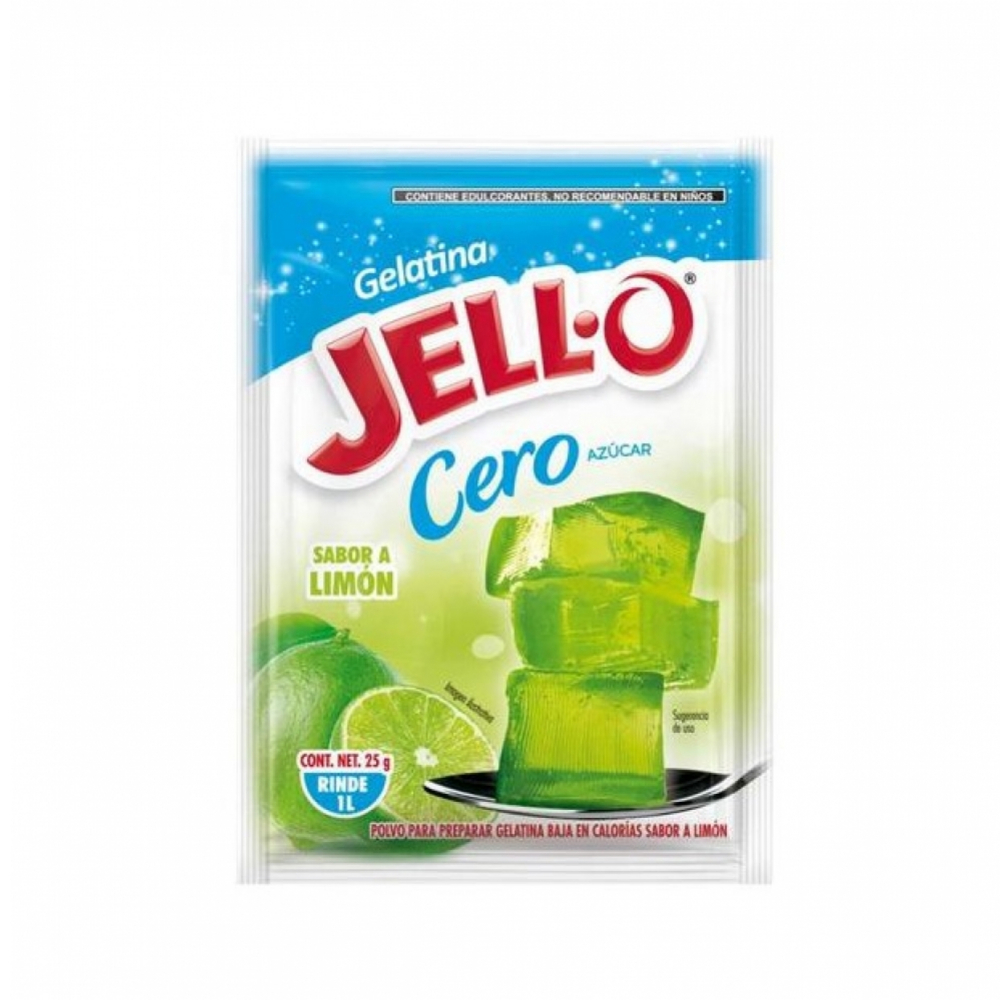 Gelatina sabor limón cero azúcar Jell-O (25 g)