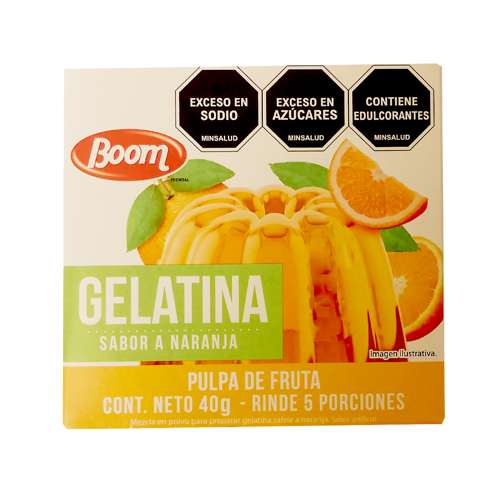 Gelatina sabor a naranja (40 g / 1.4 oz)