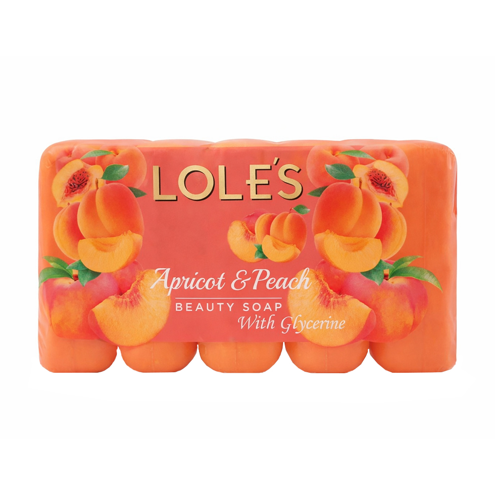 Jabón de albaricoque y durazno con glicerina Lole´s (375 g / 13.2 oz)