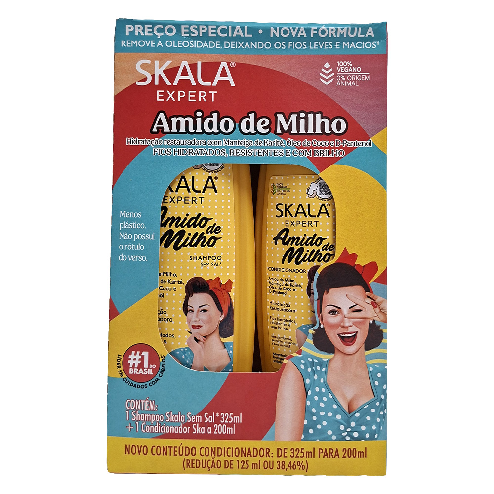 Champú + Acondicionador Almidón de Maíz Skala