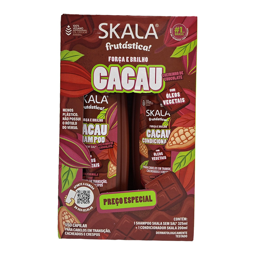 Champú + Acondicionador Cacao fuerza y brillo Skala