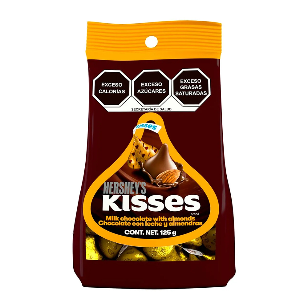 Chocolates con almendra Hershey's Kisses (125 g / 4.4 oz)