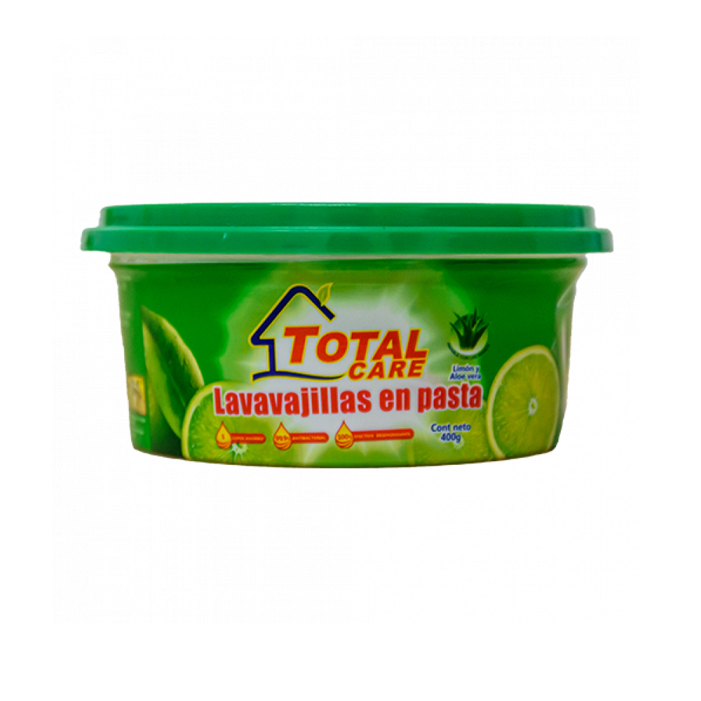 Lavavajillas en pasta fragancia limón y aloe vera Total care (400 g)