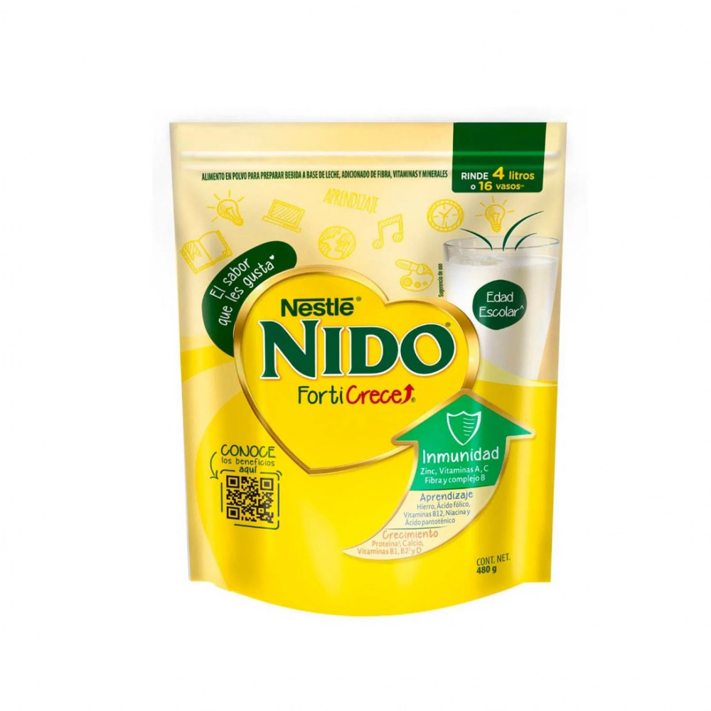 Alimento en polvo a base de leche Nido FortiCrece Nestlé (120 g / 4.23 oz)