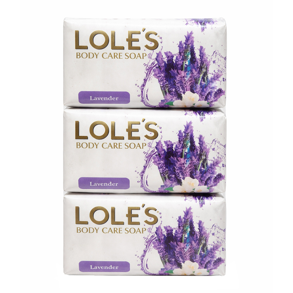 Jabón tocador de lavanda Lole's (6 x 125 g / 4.4 oz)