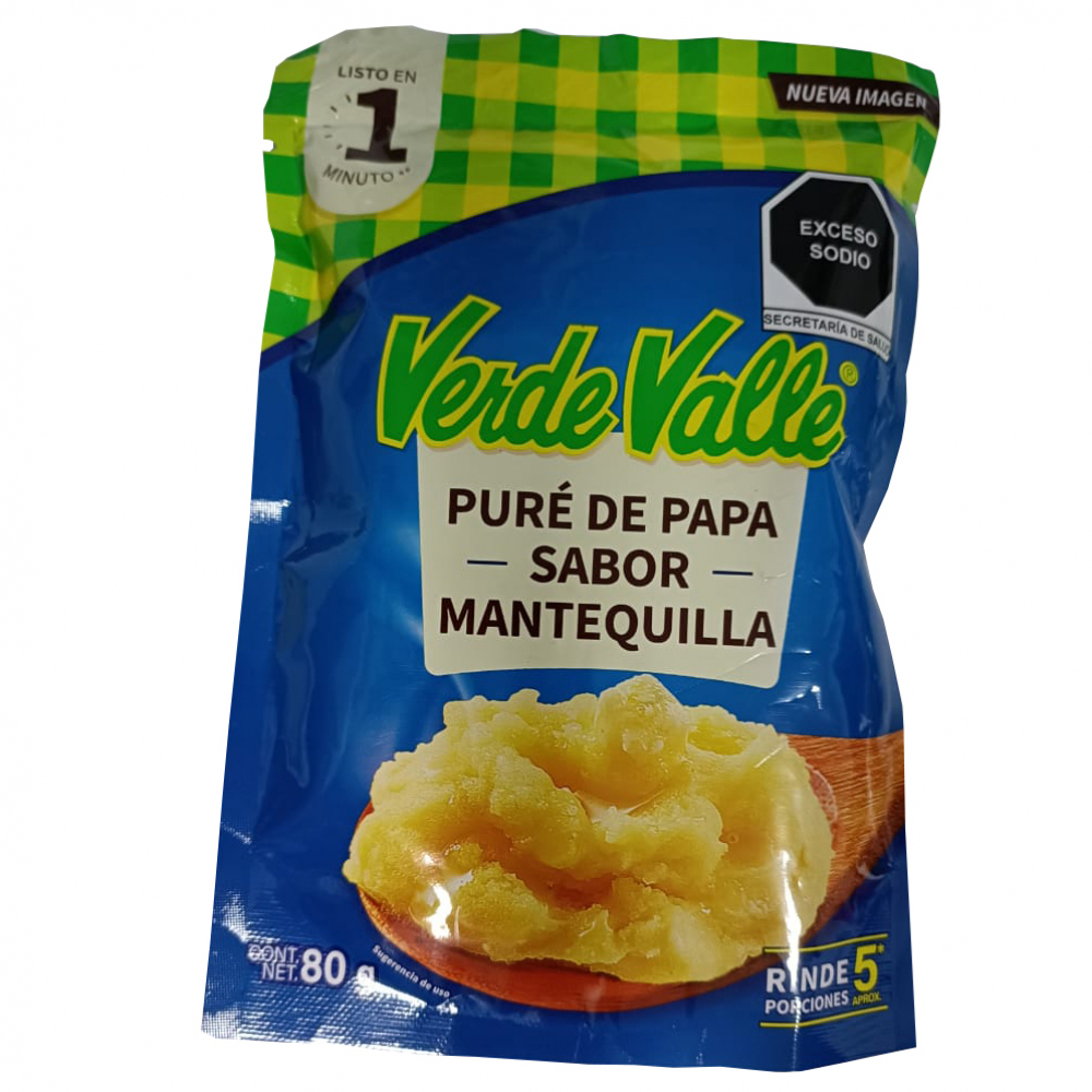 Puré de papas sabor mantequilla Verde Valle (80 g / 2.82 oz)