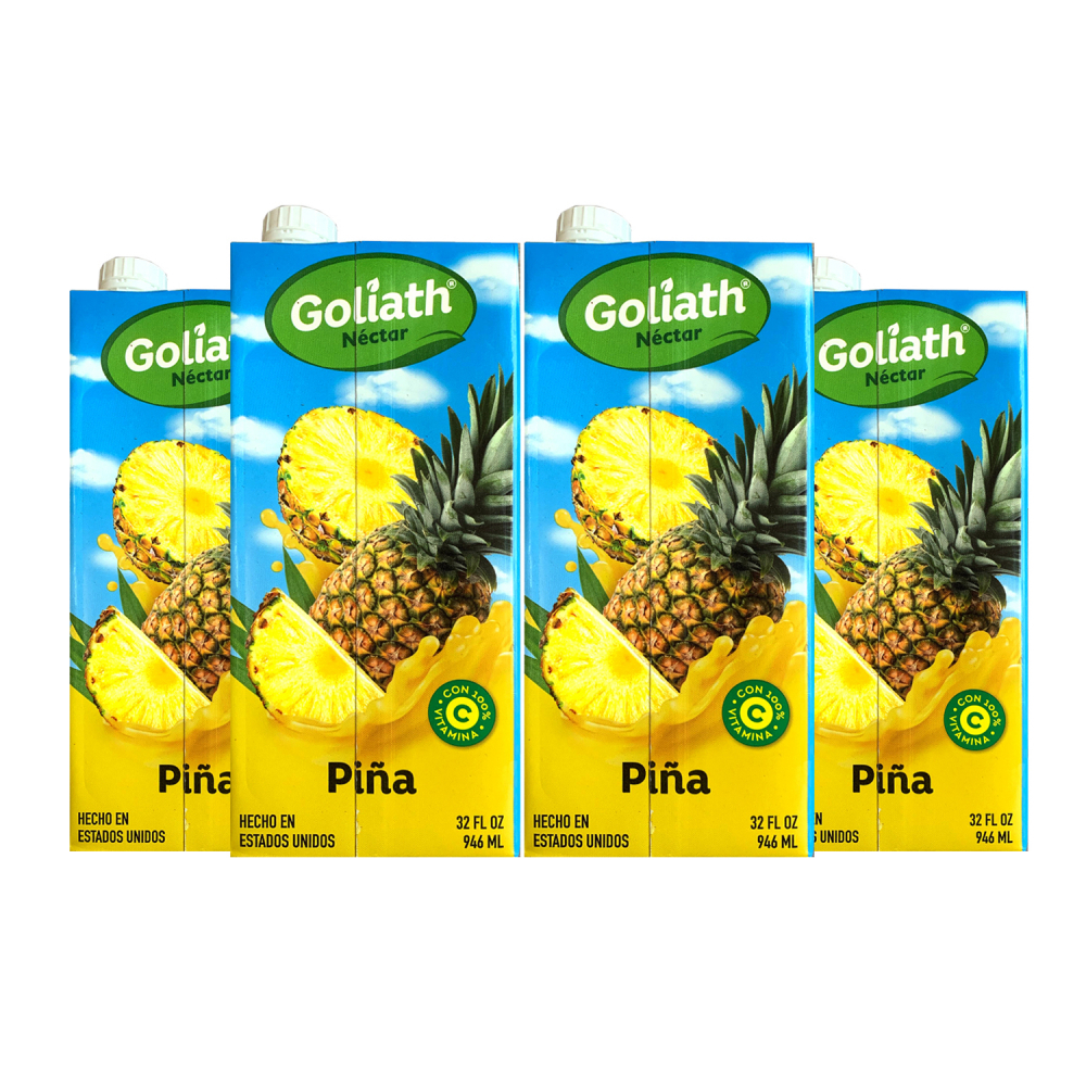 Jugo de piña Goliath (4 x 946 ml / 32 fl oz)