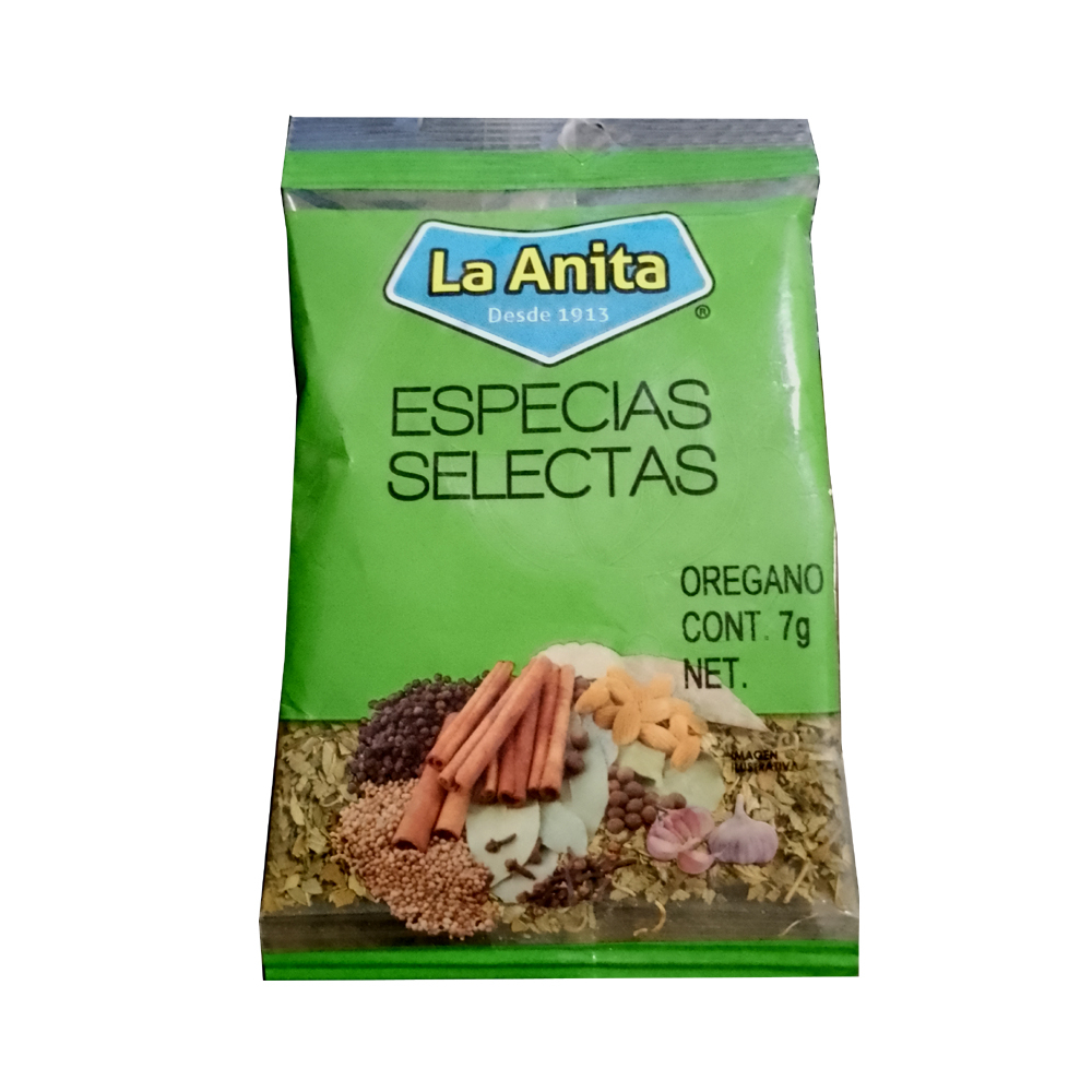 Orégano especias selectas La Anita (7 g)