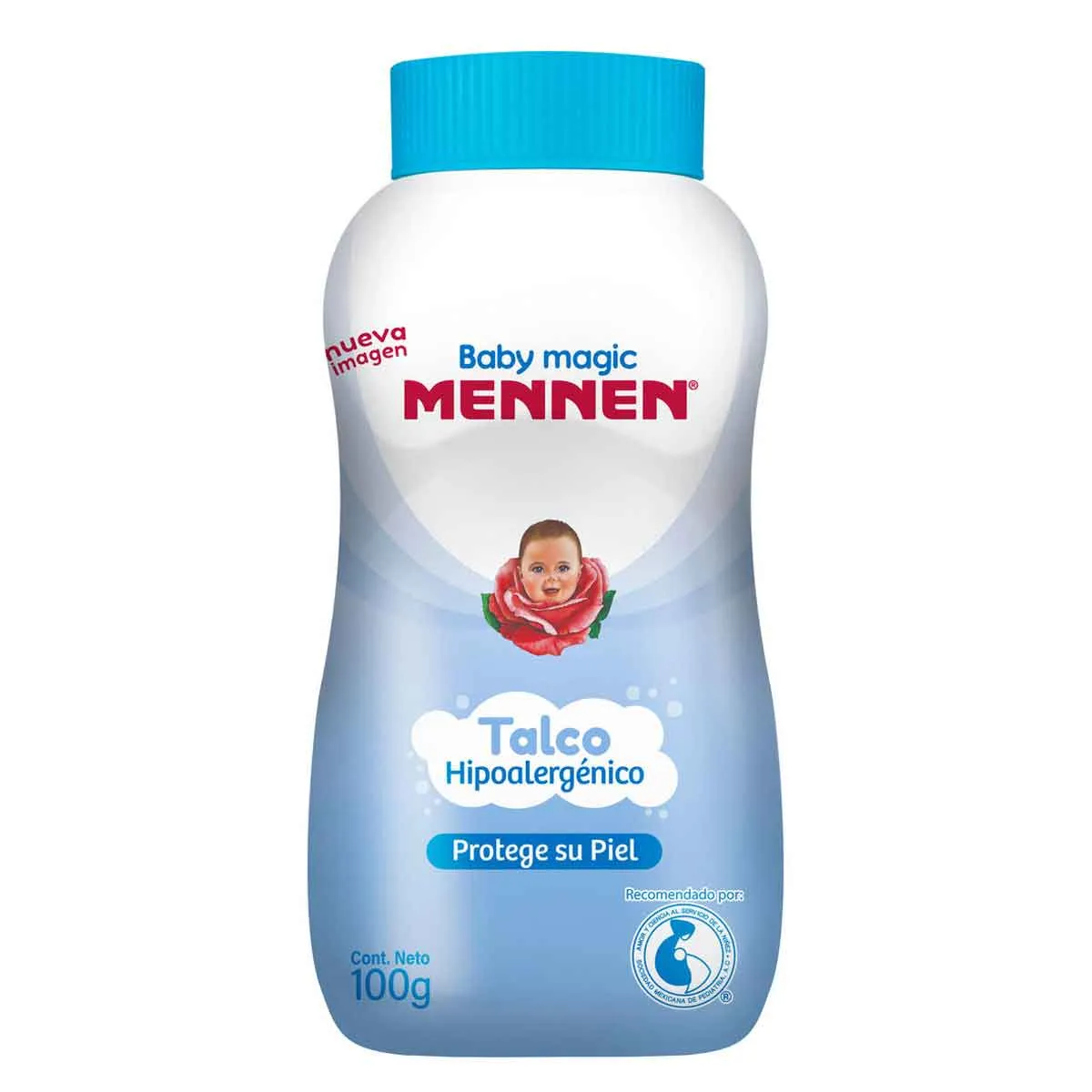 Talco Hipoalergenico azul Mennen (100 g / 3.5 oz)